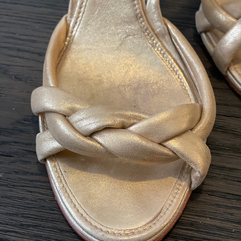 Gold sandals
